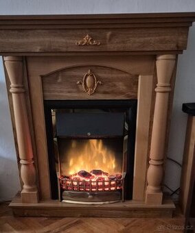 Elektrický krb - dekorace