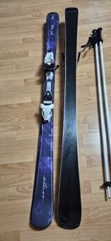 2 komplety Lyže+Boty+Hůlky+helmy