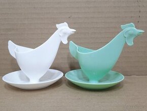 Slepička - 2x Retro stojánek na vajíčka