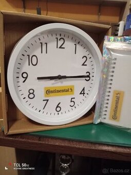 Hodiny ,,Continental"+linkovaný zápisník A6 Continental