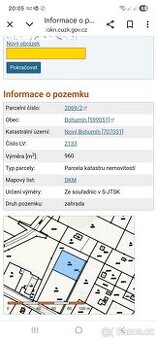 Prodam zahradu s možností vystavby domů