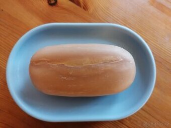 Světle modrá plastová mydlenka