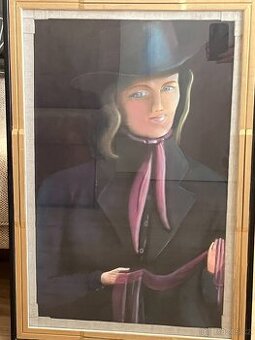 obraz Žena v klobouku