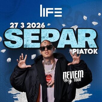 SEPAR Neviem Tour Považska Bystrica 27.3.2026 2ks lístku Cla