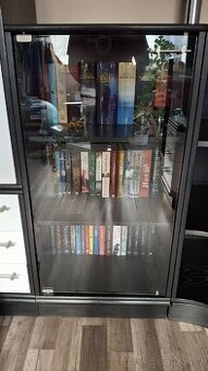 Knihovna s prosklenými dveřmi