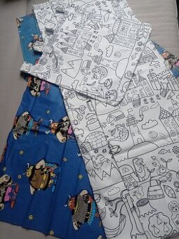 Prodám závěsy a povlaky na polštáře nad postel