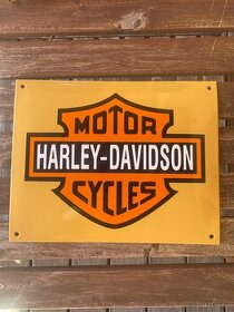 Smaltova cedule Harley Davidson