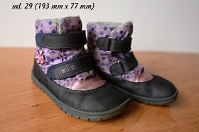 barefoot zimní nepromokavé boty Fare Bare 29