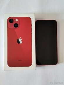iPhone 13 Mini 128GB červený, TOP STAV, stáří 1 rok, záruka - 1