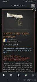 Desert Eagle (StatTrak) | Printstream  Battle-Scarred