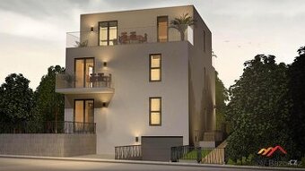 Novostavba byt 3+kk/2x terasa, 96m2, garážové stání, Praha 6