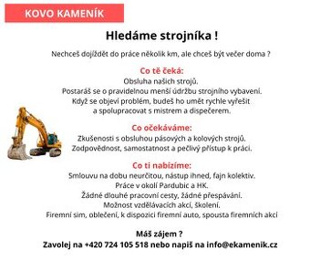 Strojník - obsluha stavebních strojů HPP