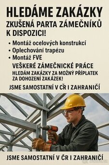 Hledáme zakázky – zkušená parta zámečníků k dispozici