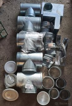 Pozinkované spojky na rozvody ventilace nebo horkého vzduchu - 1