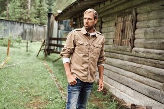 Košile Brandit Vintage Shirt 1/1 - béžová - 1