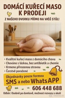 Kuře v kuchyňské upravě