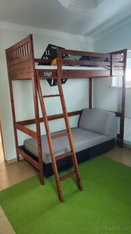Patrová postel IKEA s matraci 90x200x14 cm