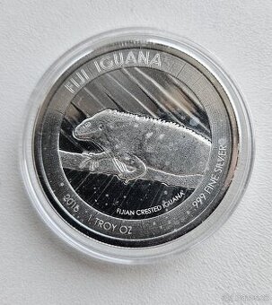 Stříbrná mince 1oz Fiji Iguana 2016