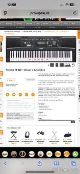 Klávesy EZ220