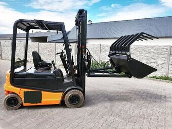 drapák s hydraulickou lžící na vysokozdvižný vozík