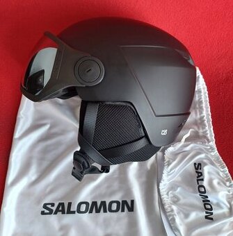 Helma lyžařská Salomon Pioneer LT Visor, nová, vel. 59-62 cm