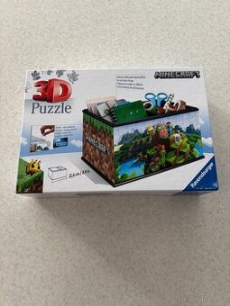 Minecraft úložná krabice 3D puzzle