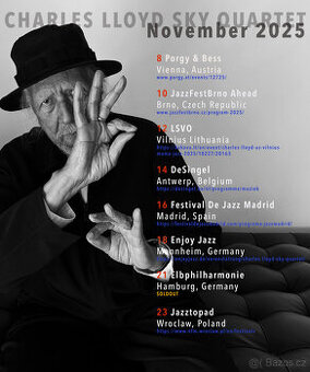 Charles Lloyd Sky Quartet (10.11.2025 Brno Sono)