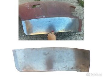 Spodní část mezi předním blatníkem a maskou Tatra 603