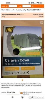 Krycí plachta na karavan