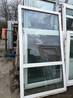 okno plastové FIX 112x198cm bílé