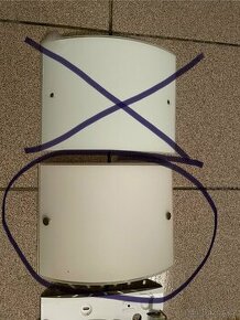 Světlo na stěnu sklo