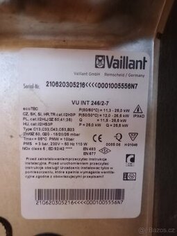 Plynový kotol  Valliant.