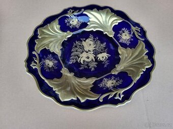 dekorativní talíř Echt Weimar Kobalt Jutta 522/66