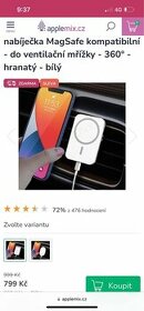 Držák do auta + bezdrátová nabíječka MagSafe kompatibilní -