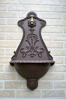 Zahradní výlevka - hliníkové umyvadlo 66 cm - motiv rostin