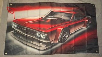 Baner - vlajka - prapor Cadillac retro. 90x150 cm