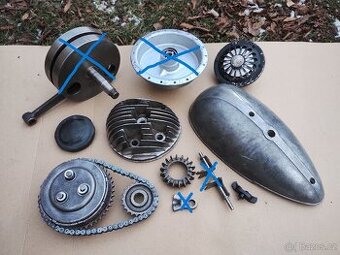 PRODÁM ORIGINÁL DÍLY MOTORU JAWA PÉRÁK 250 FJ / KOMUNISTA