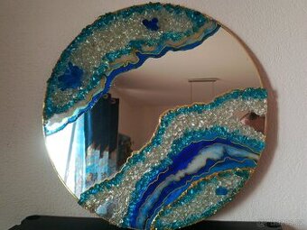 Kulaté epoxidové zrcadlo 50 cm - závěsné