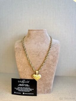 Zlatý řetízek s přívěskem 13.03g,1563€ Nová Puncovana