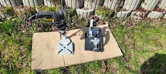 Elektrická vrtačka Proteco, stojan na vrtačku a na brusku