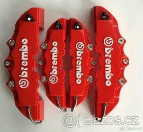 Brembo kryty na brzdy 4ks - červené - 1