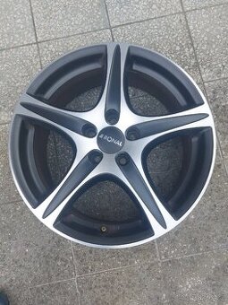 4x Alu kola Ronal 7x17, ET 50, cerny lesteny