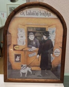 Obrázek Iva Hüttnerová - tisk za sklem ovál
