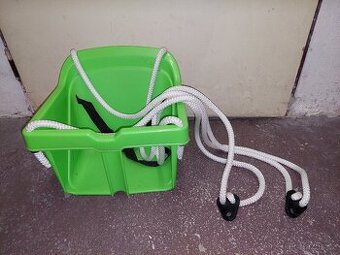 Dětská plastová houpačka a nočník, zelené