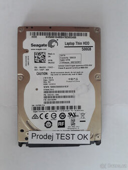 Hdd Segate 500Gb 2,5" 7mm