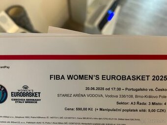 FIBA Women’s EuroBasket 2025 (2x dospělý a 2x dítě)