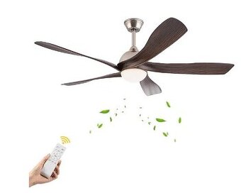 Stropní ventilátor OUKANING s LED a dál. ovladáním