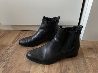 Dámské kožené kotníkové Chelsea boty Tamaris 40