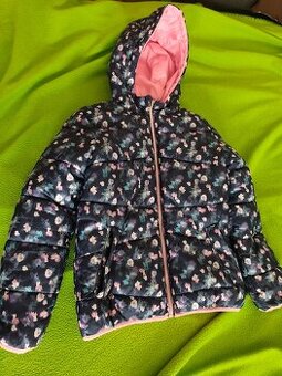 Dívčí oboustanná přechodová bunda vel. 134