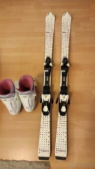 Dívčí lyže 140cm a lyžáky